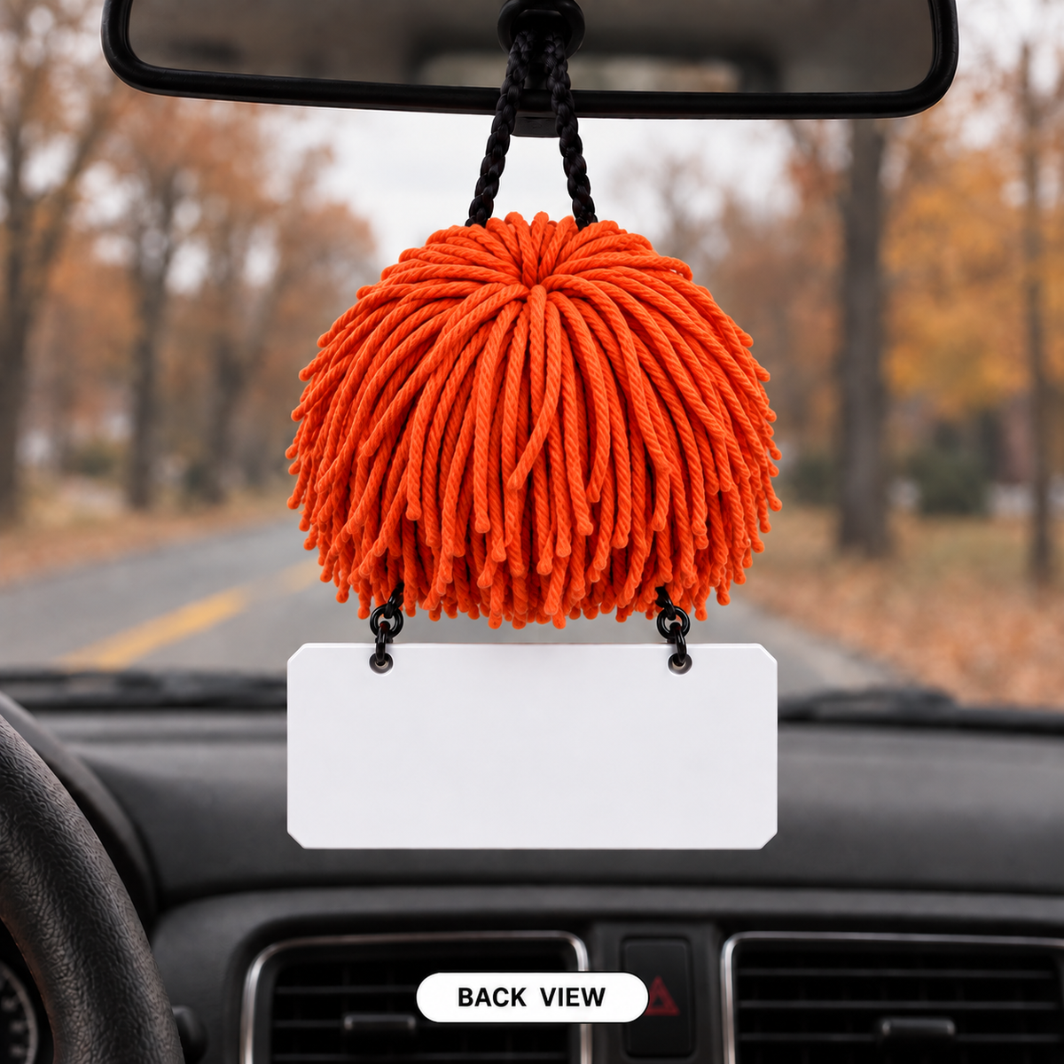 Emotional Support  Crochet Car Hanging - Scare Your Doubts. Chase Your Dreams.