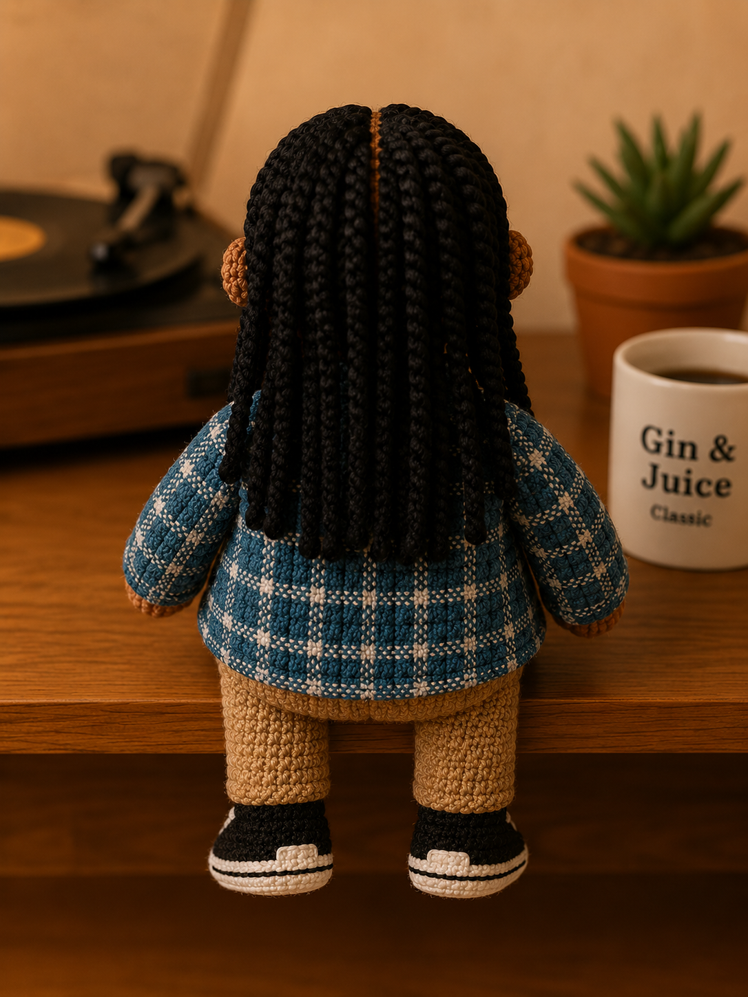 Emotional Support Snoop™ - Handmade Crochet Doll (6 inches)
