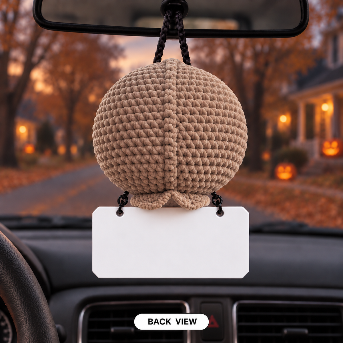 Emotional Support Sam Crochet Car Hanging - Big Fears? Little Sam’s Got You.