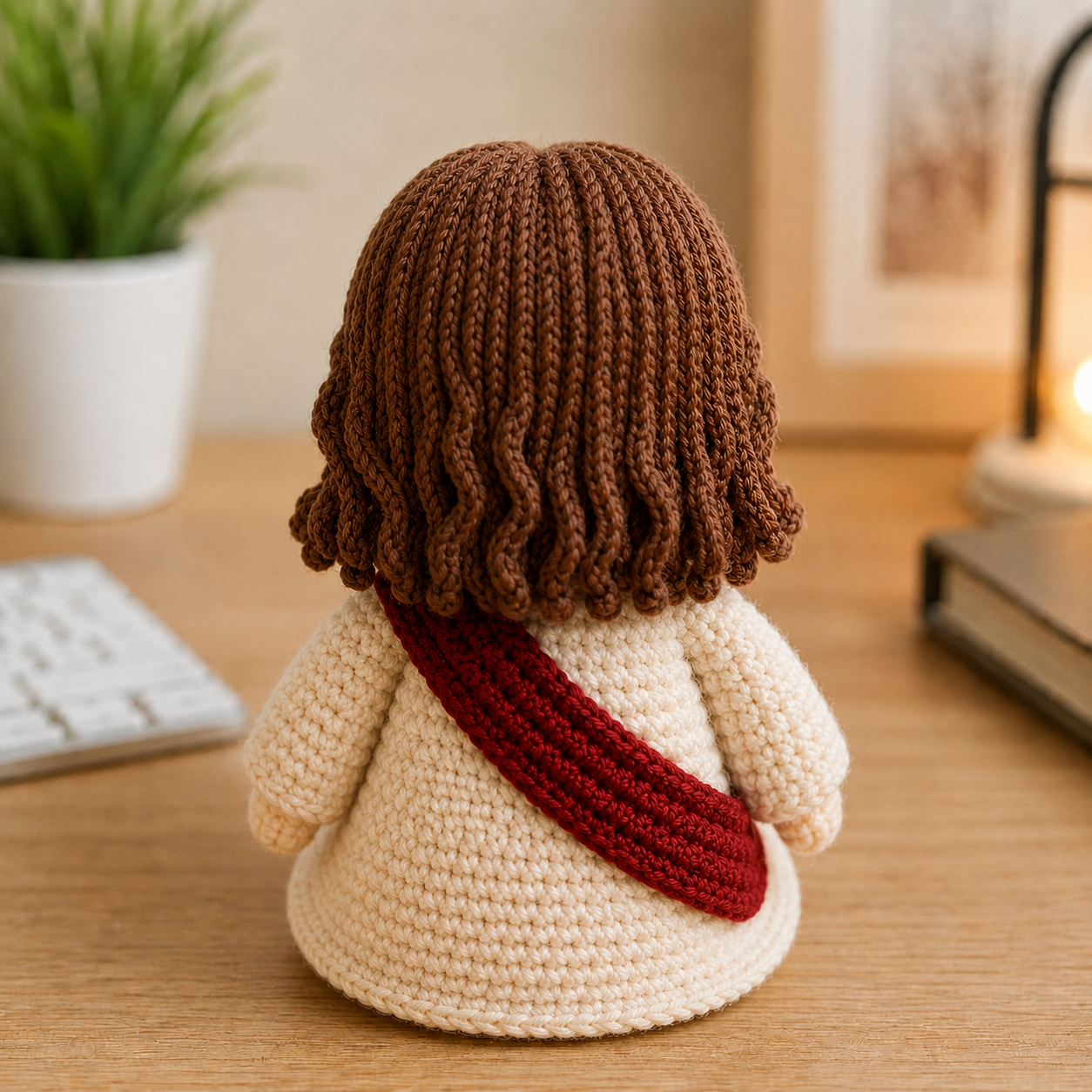 Emotional Support Jesus Christ – A Tiny Blessing Crochet Doll