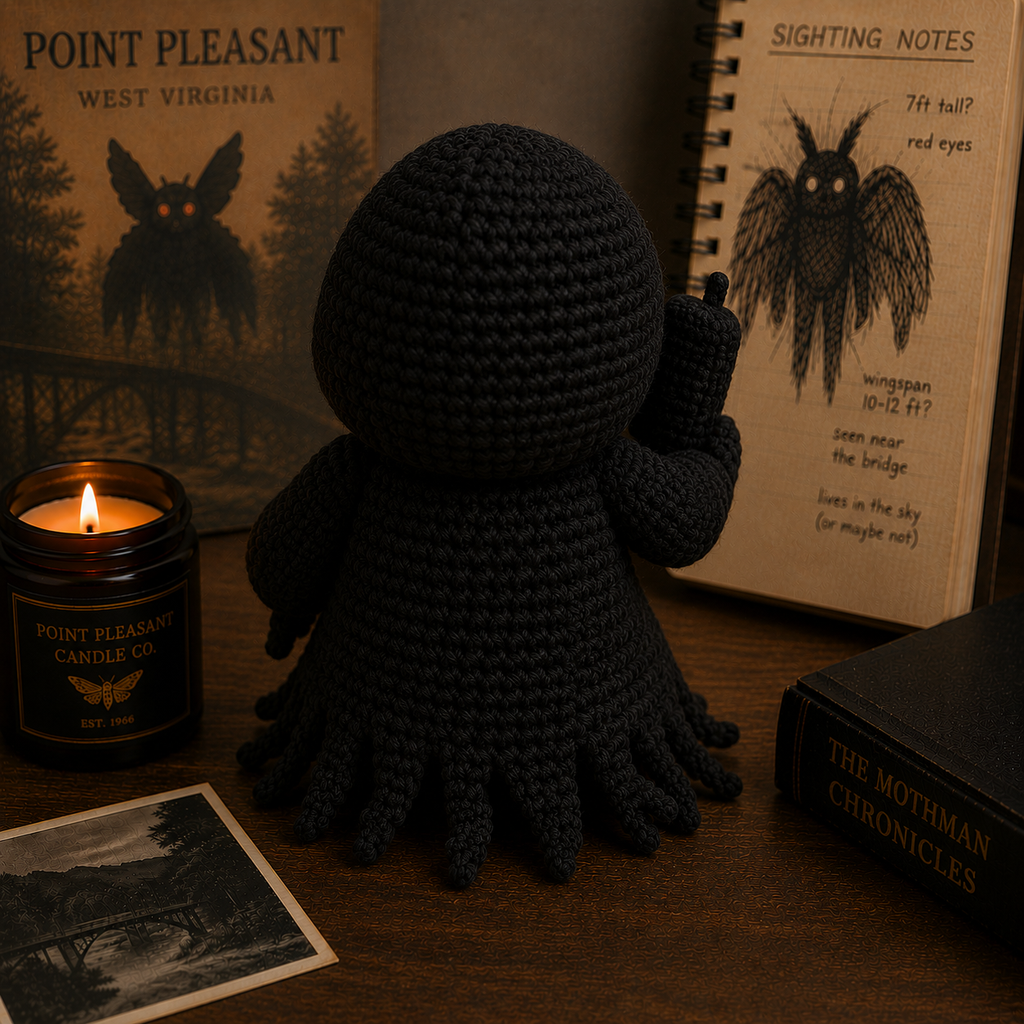 Emotional Support Ghostface - Handmade Crochet Doll (15cm)