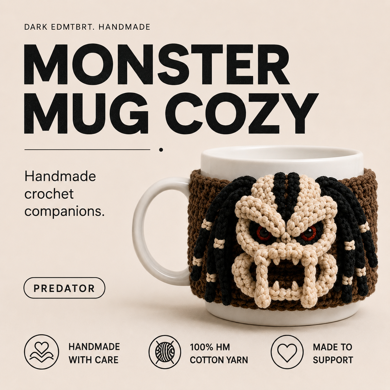 Crochet Predator Mug Cozy