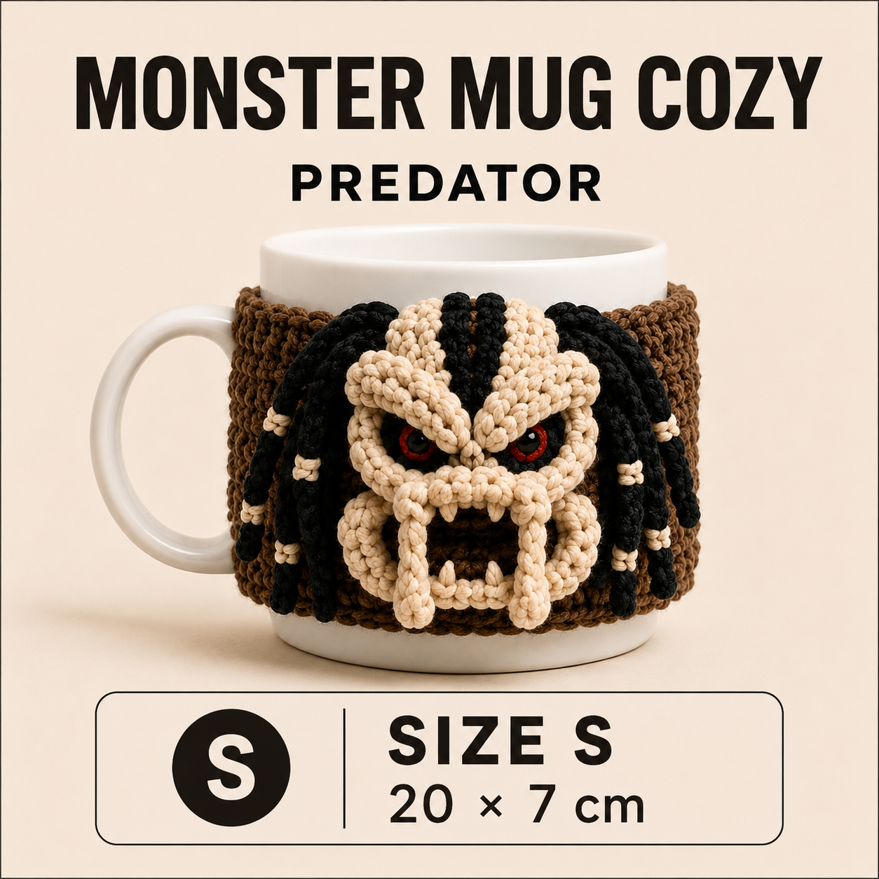 Crochet Predator Mug Cozy