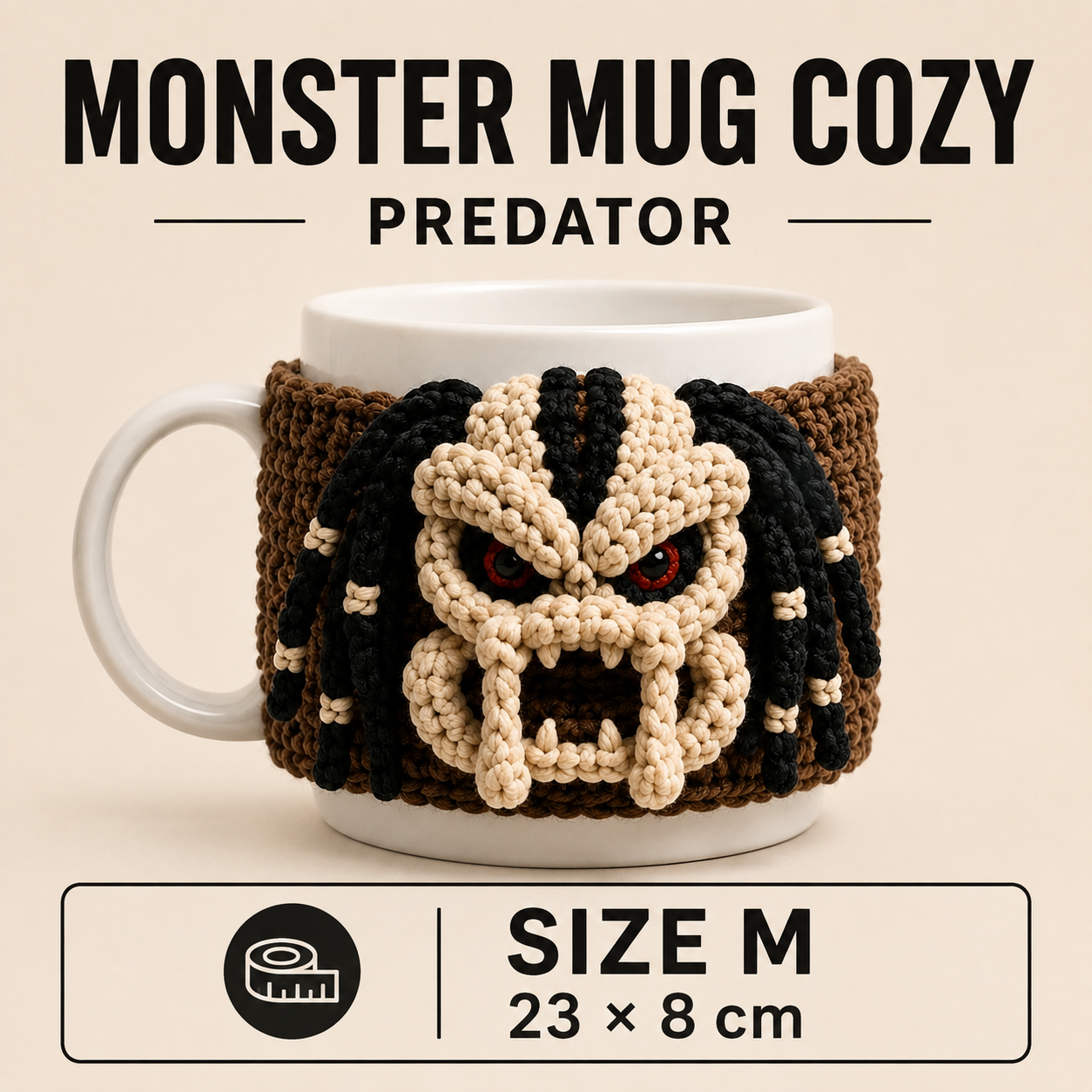 Crochet Predator Mug Cozy