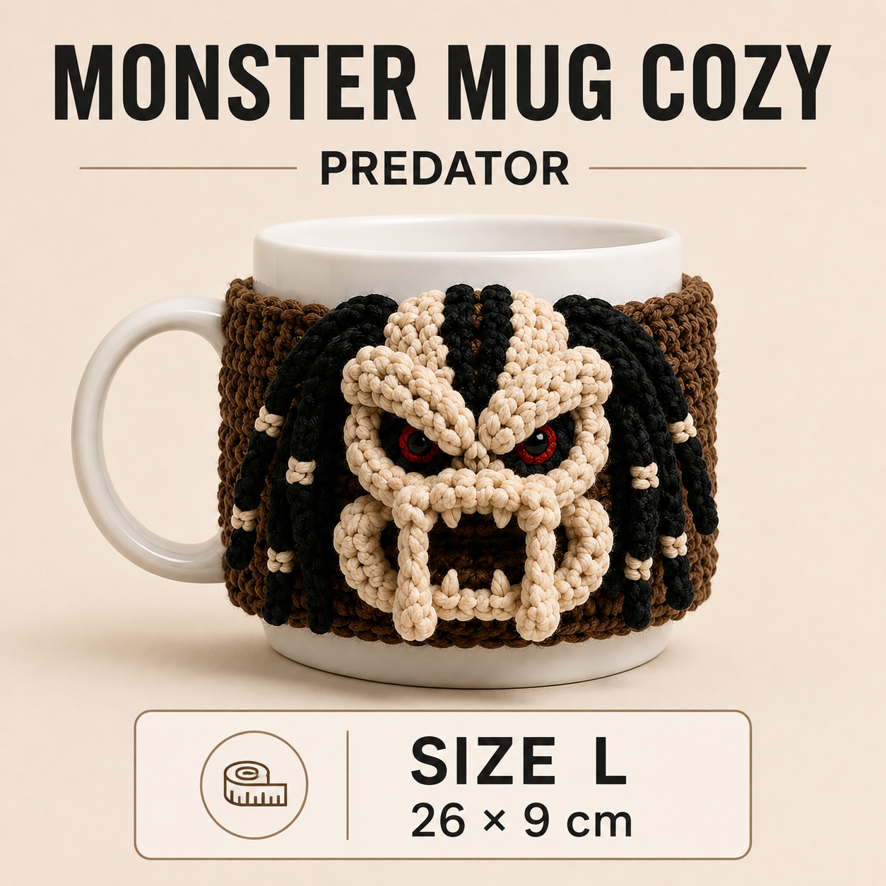 Crochet Predator Mug Cozy