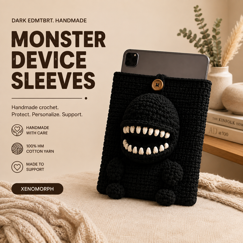 Crochet Xenomorph iPad/Laptop Sleeve
