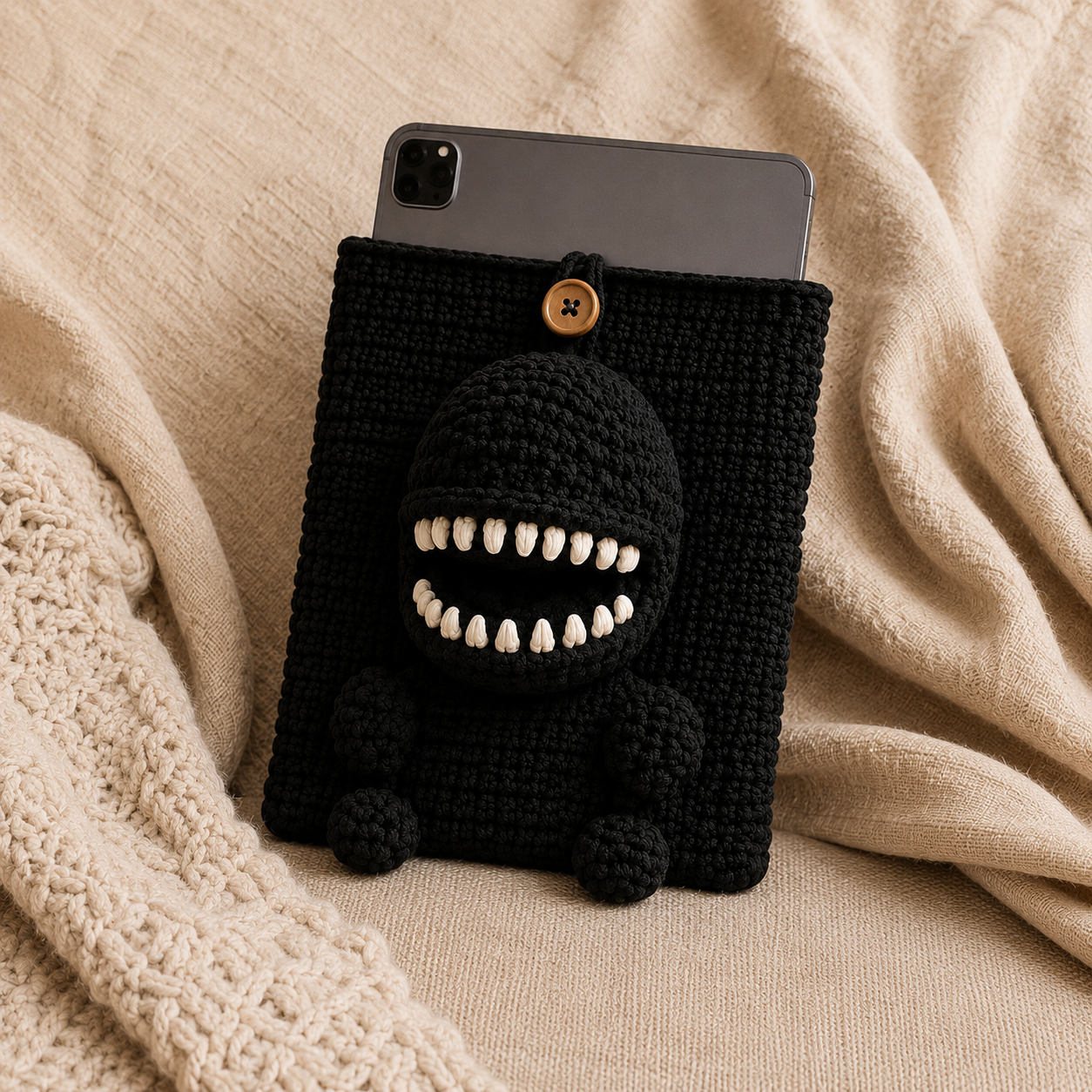 Crochet Xenomorph iPad/Laptop Sleeve