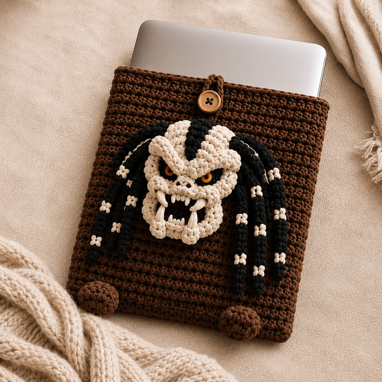 Crochet Predator iPad/Laptop Sleeve