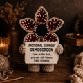 Emotional Support Demogorgon Crochet Doll – Even in the Dark, You Can Still Bloom (15cm)