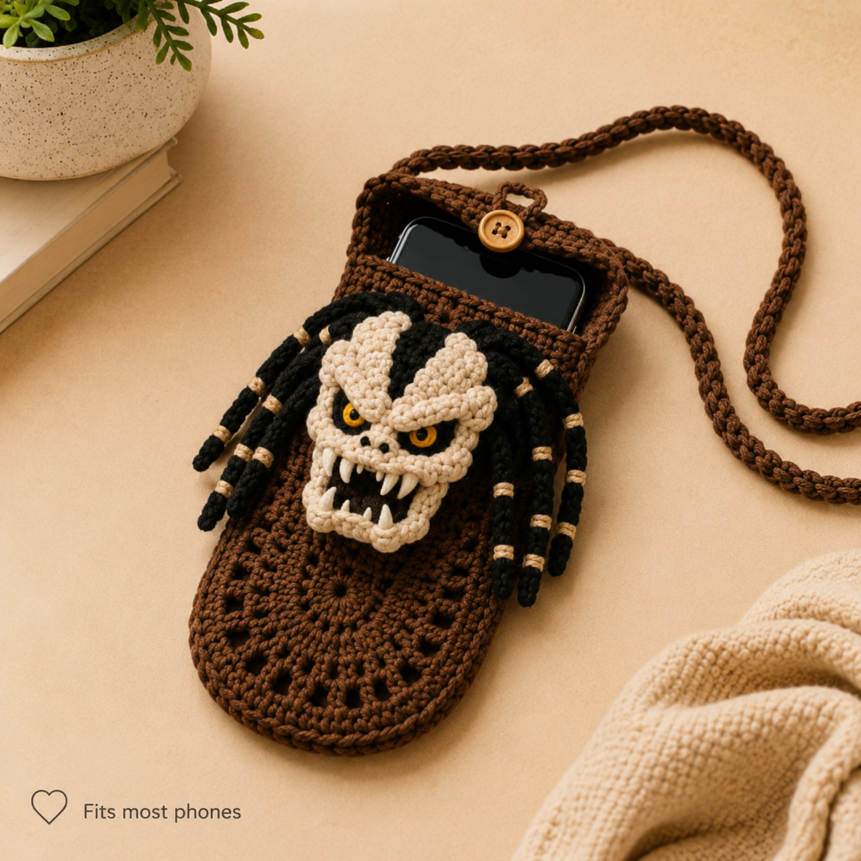 Predator Crochet Phone Sleeve