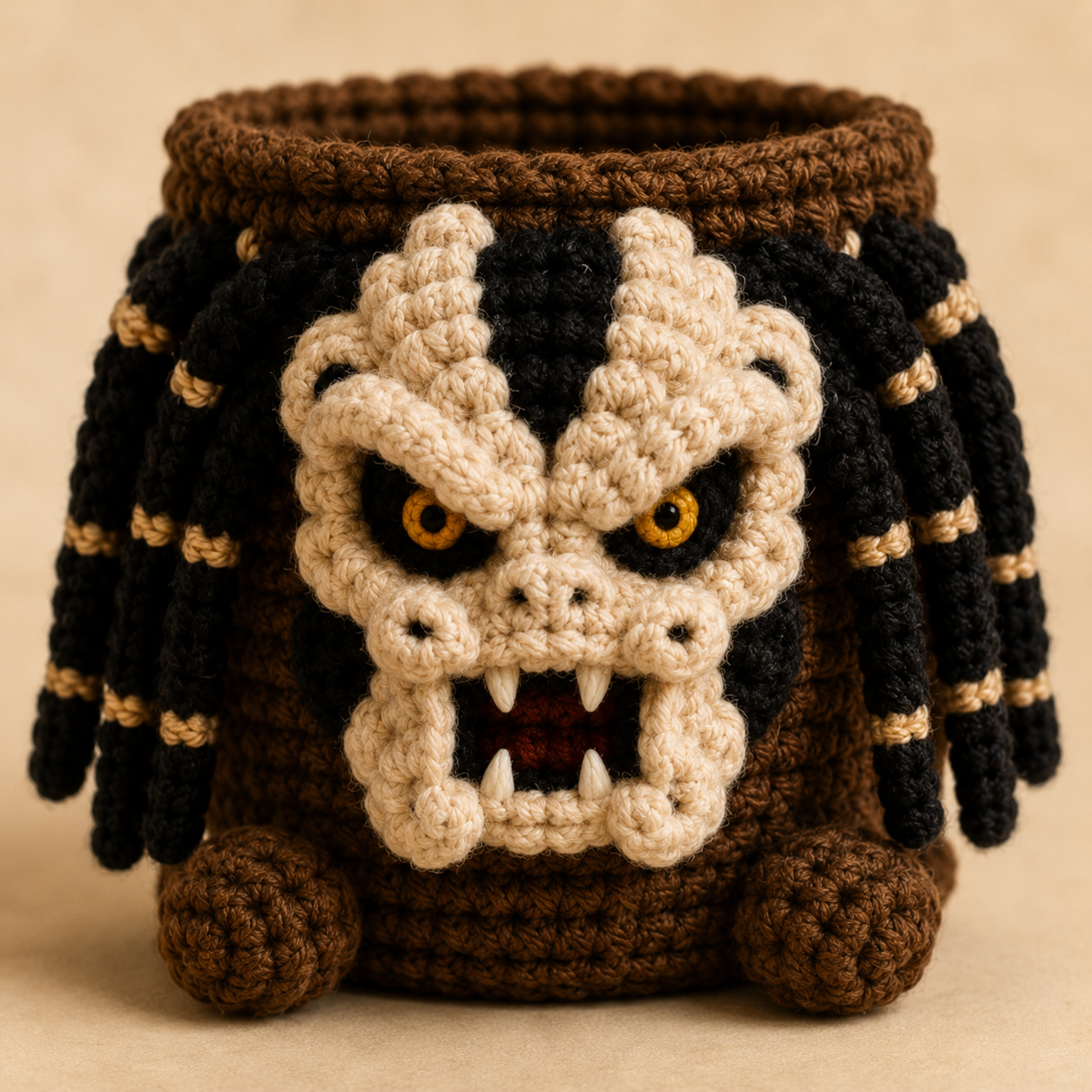 Predator Crochet Desk Organizer