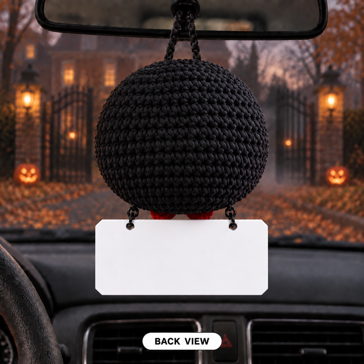 Emotional Support Billy Crochet Car Hanging - Your Fears Don’t Make The Rules.You Do.